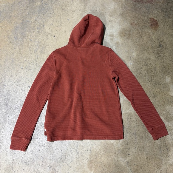 Cotopaxi Ataji Waffle Hoodie Rusty Orange Long Sleeve Pullover Cotton Women’s - Picture 2 of 9